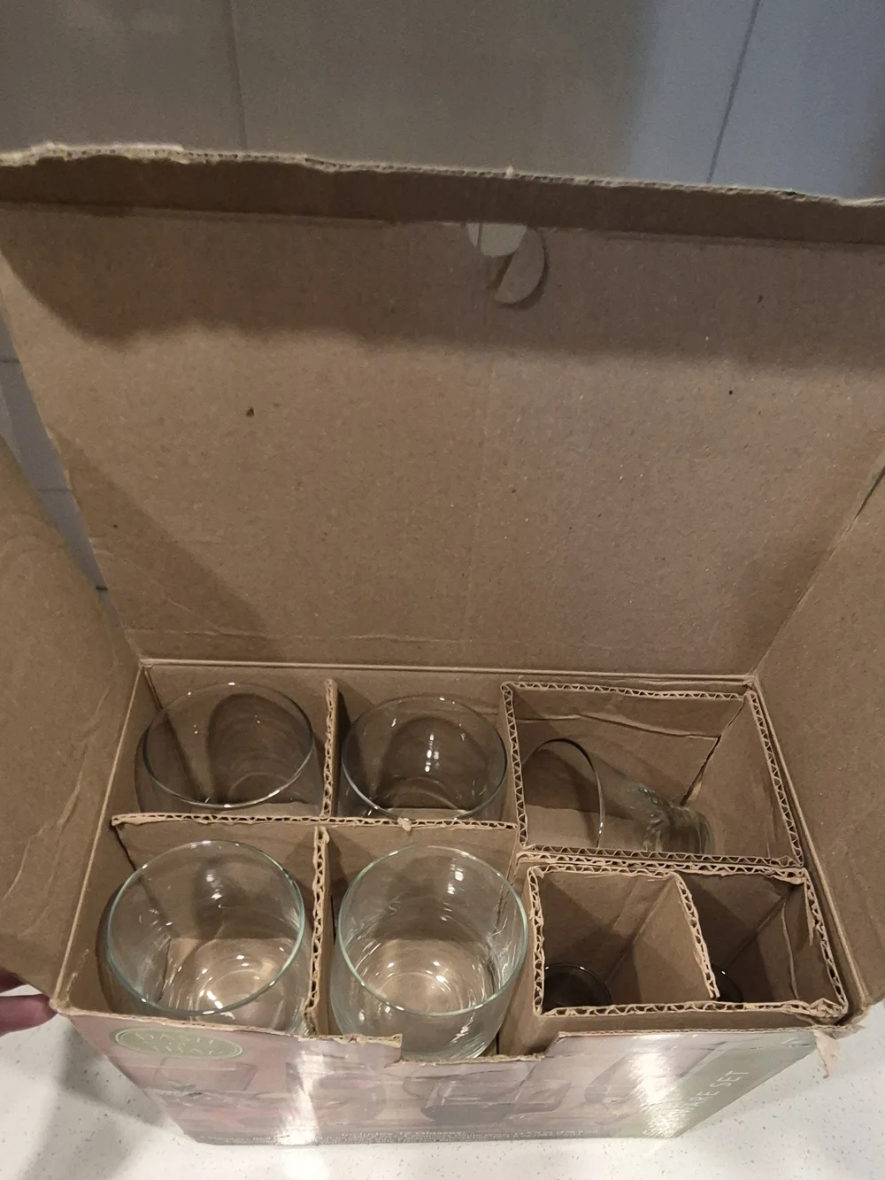 12-Piece Glassware Set in Green Box